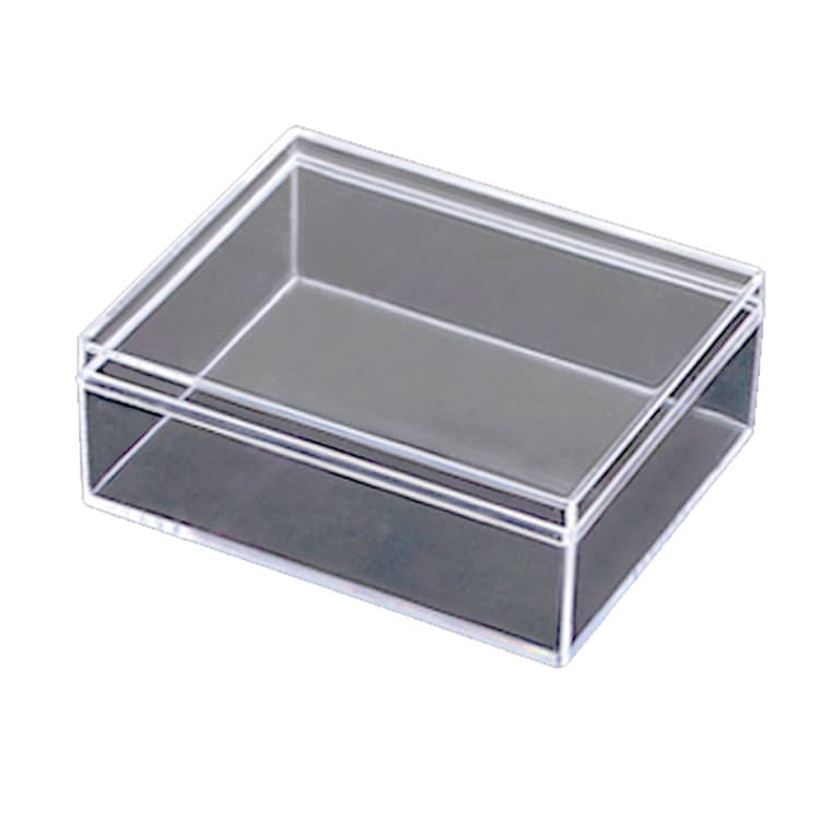 Transparent plastic rectangular stand, storage box, sample, (Physicals) 5