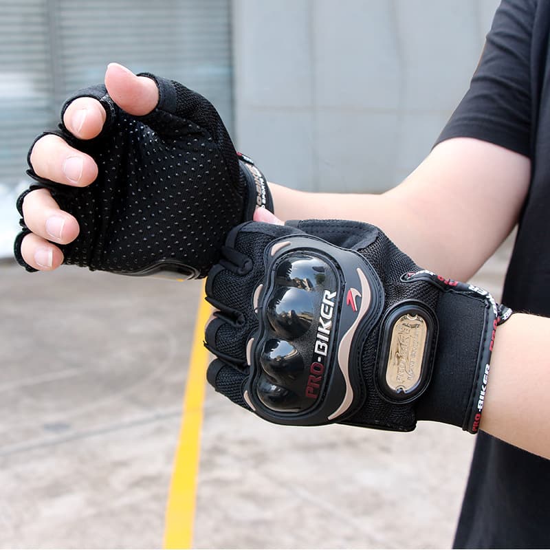 Non-slip travel gloves, off-road breathable racing car, fingerless 2