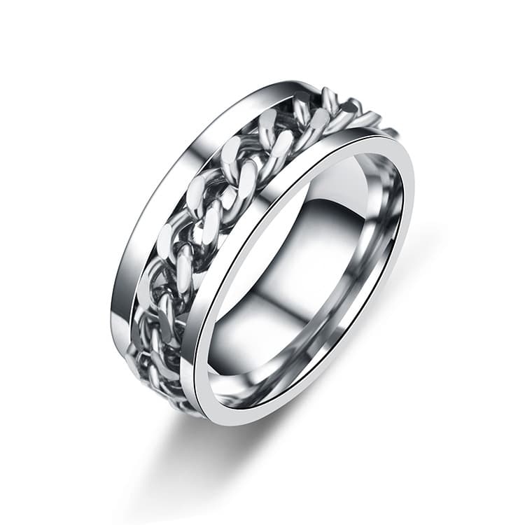One bead bracelet, men's accessory stainless steel, ring, Model Year 2026, simple and elegant design 2