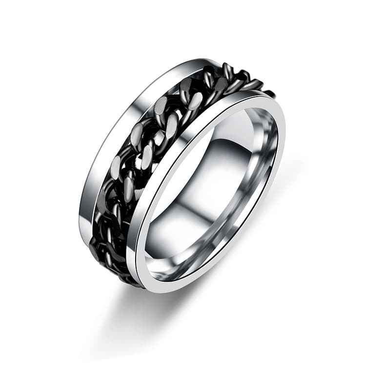 One bead bracelet, men's accessory stainless steel, ring, Model Year 2026, simple and elegant design 3