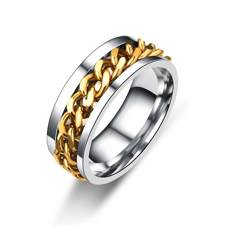 One bead bracelet, men's accessory stainless steel, ring, Model Year 2026, simple and elegant design 4