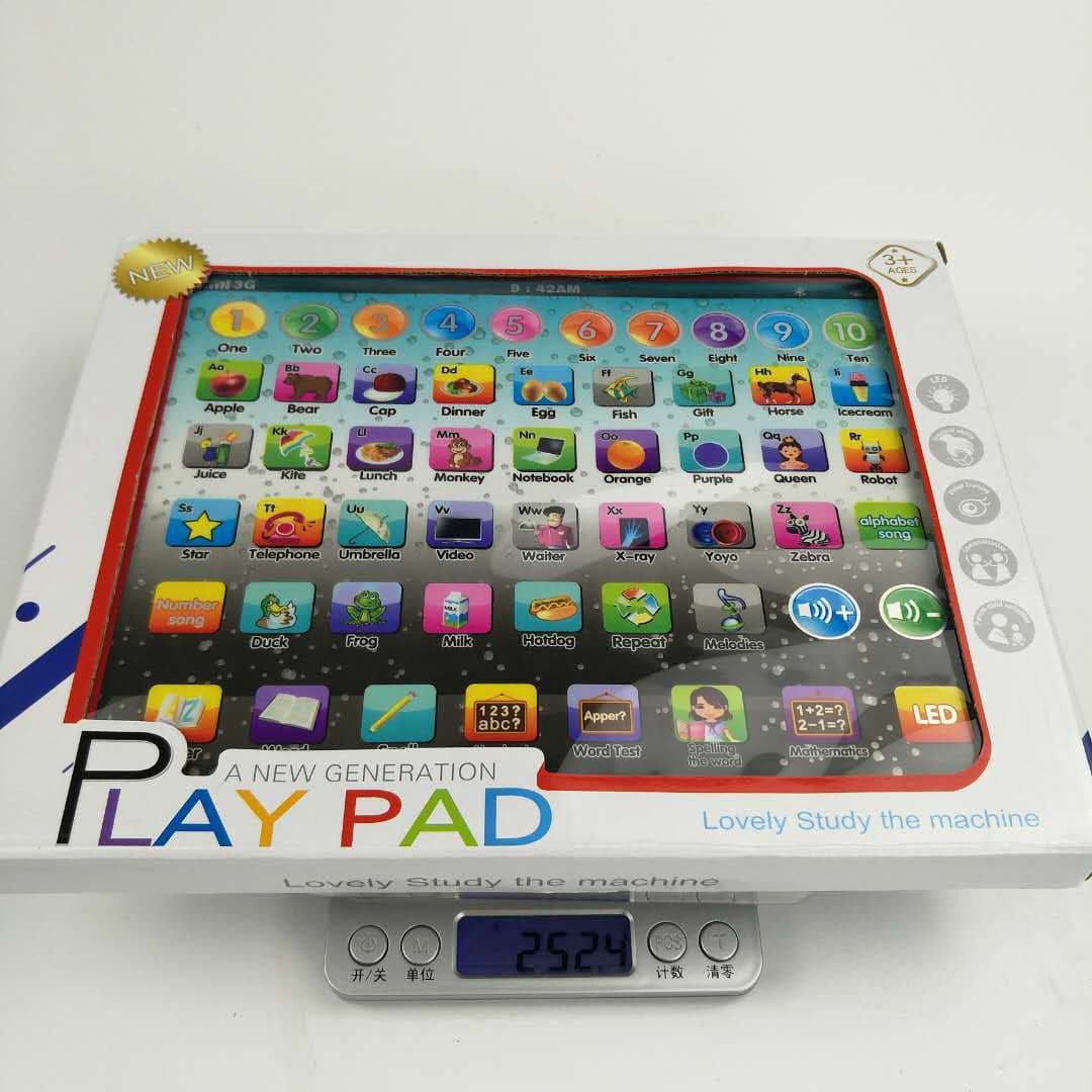 (Cross-border trading), big tablet realistic early education machine for students, lightweight laptop, toy, English, simulation modeling for children 3