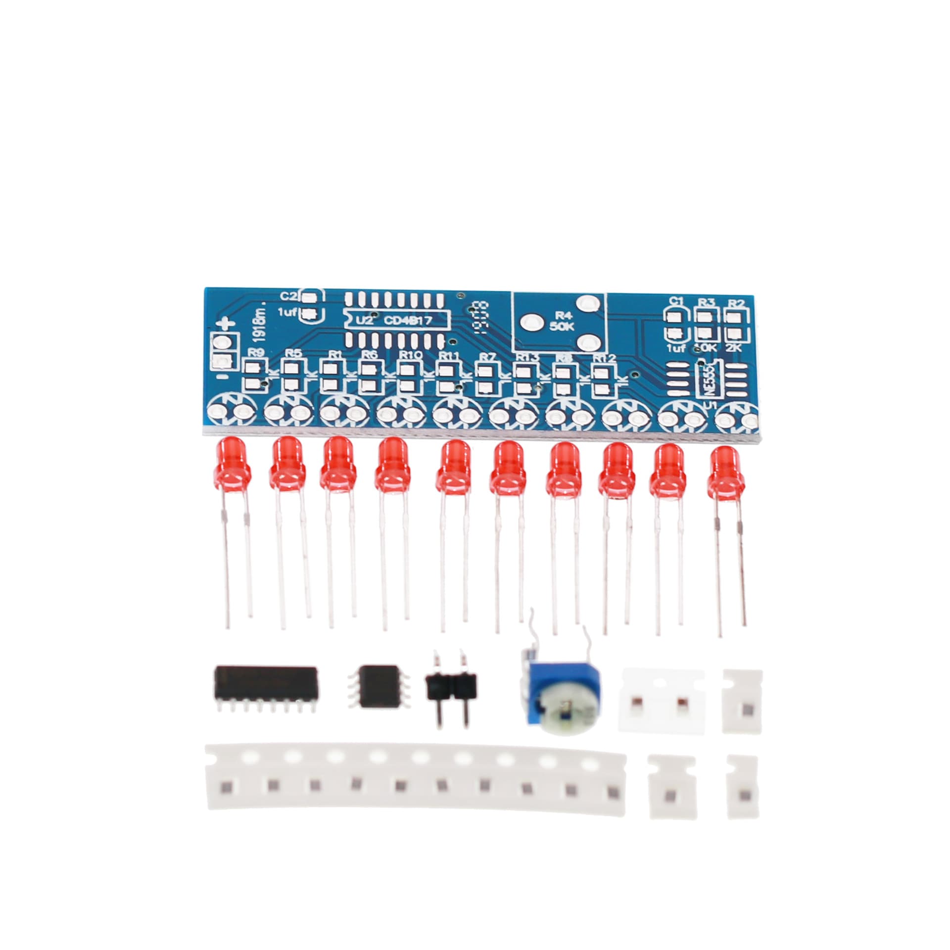 Film lamp DIY electronic production kit NE555+CD4017 Filial lamp electronics DIY bulk parts electronic kit 5