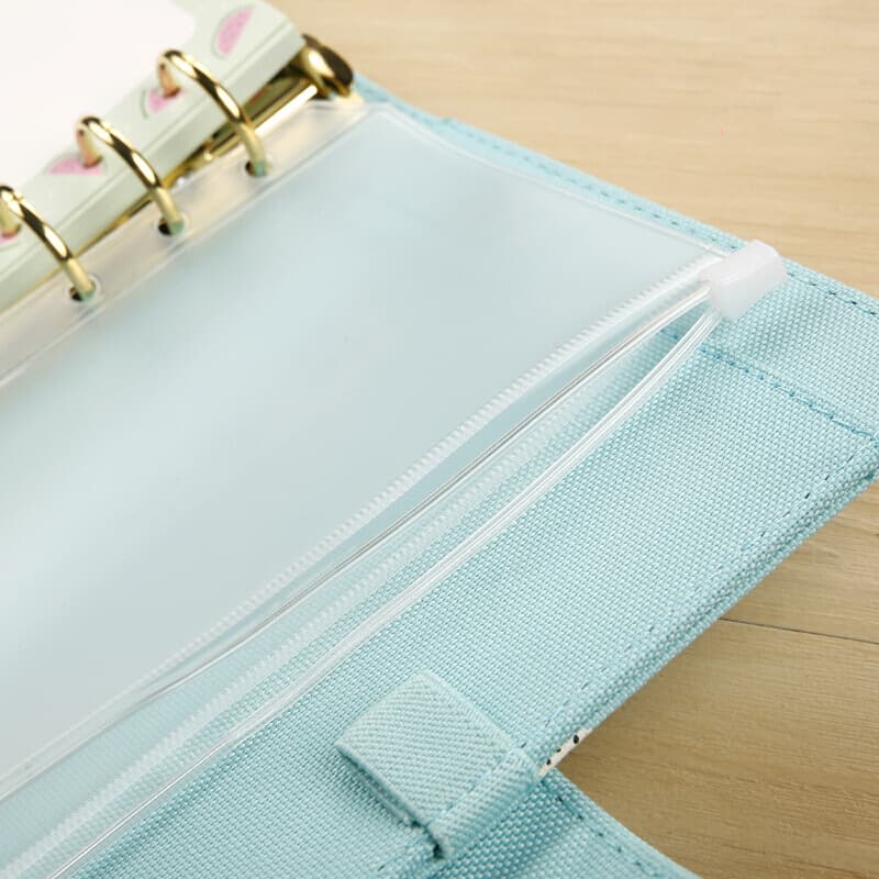 Waterproof storage bag PVC for folders for business cards with zipper, tear-off sheet, scheduler 3