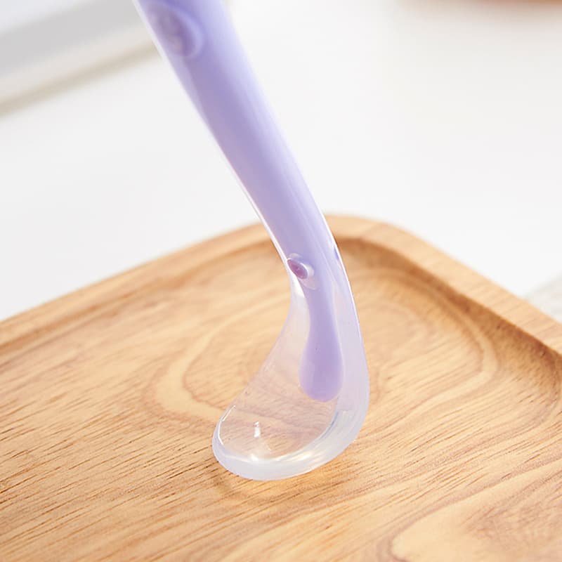 Children's silicone spoon for training, tableware, set for mother and baby 3
