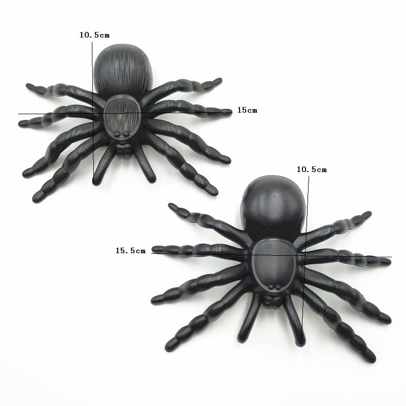 Plastic Spider Halloween Props Big Bar Haunted House Haunted Festival Decoration Tricky Spoof Cross-Border Supply Holiday Decoration 3