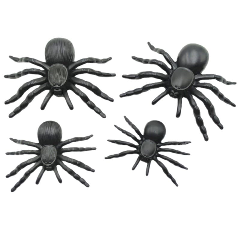 Plastic Spider Halloween Props Big Bar Haunted House Haunted Festival Decoration Tricky Spoof Cross-Border Supply Holiday Decoration 4