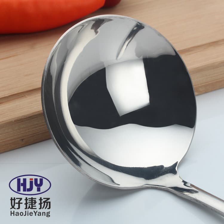 Stainless steel soup soup soup soup soup spatial germs thick hot pot spoon house supplies cooking spoon wholesale laser 4
