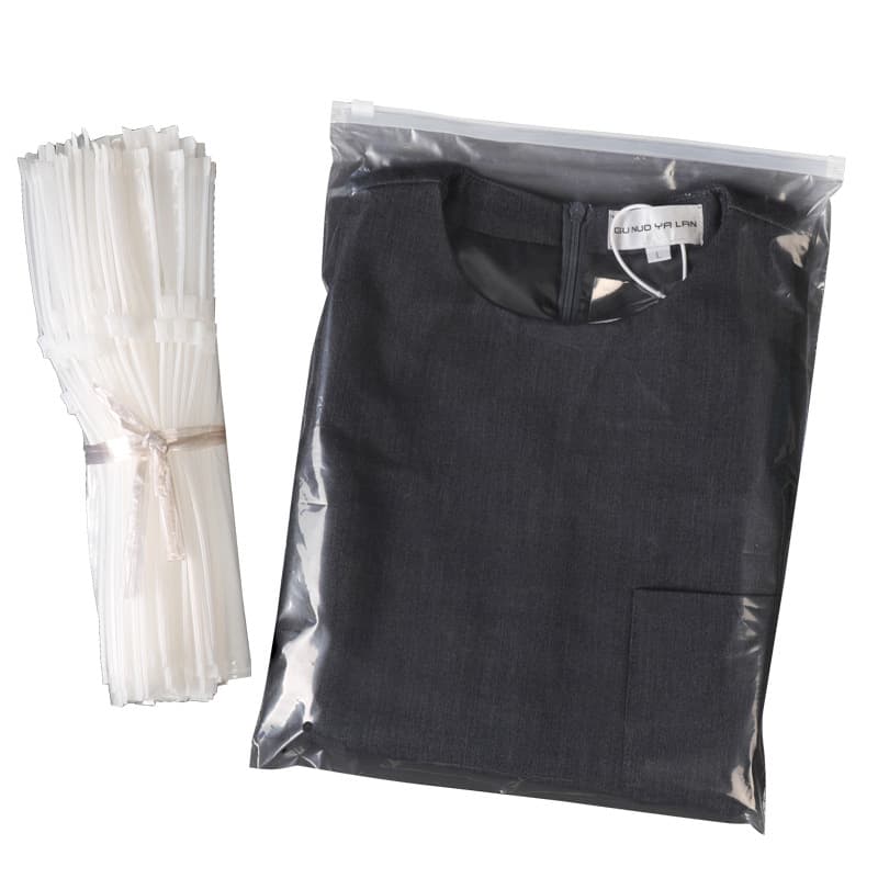 PE transparent zipper bag wholesale 30*40 special costume packaging bag PE transparent bag clothing zipper self -sealed bag 5