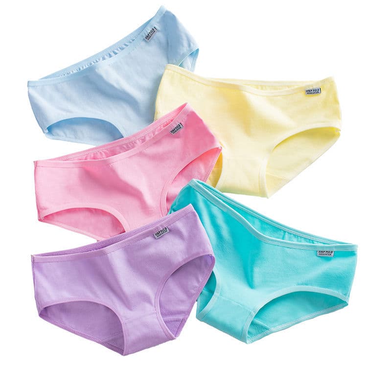 A001 Explosion cotton underwear Cotton panties wholesale candy color Simple women's solid color extended resistance to women's underwear 5