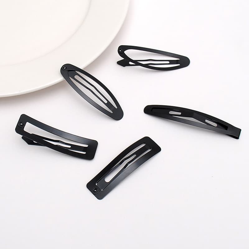 Environmentally friendly thickened paint hairpin black matte paint one-word clip high elasticity wholesale one card price geometric broken hair 2