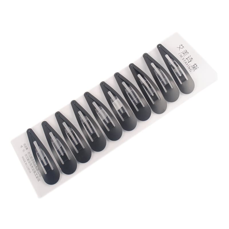Environmentally friendly thickened paint hairpin black matte paint one-word clip high elasticity wholesale one card price geometric broken hair 5