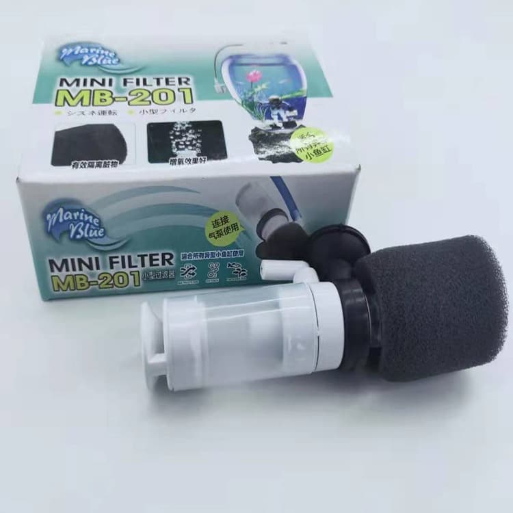 Small fish tank aquarium mini small water fairy anti-gas lift pneumatic filter aerator Mini filter 4
