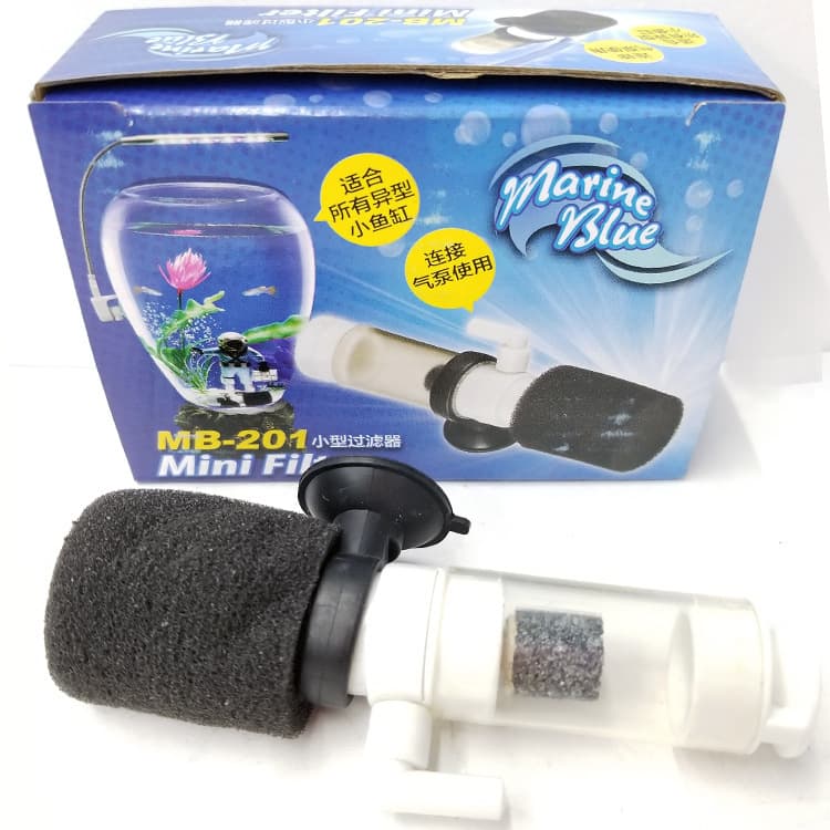 Small fish tank aquarium mini small water fairy anti-gas lift pneumatic filter aerator Mini filter 5
