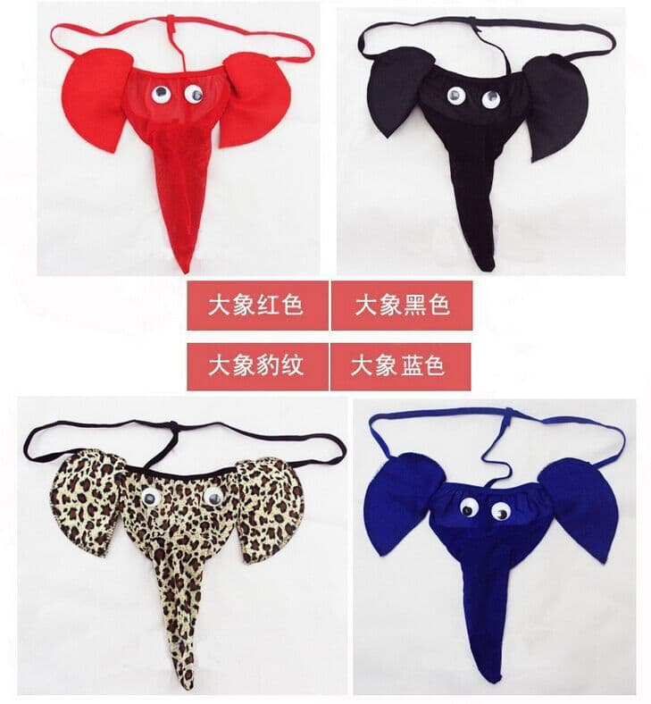Cartoon Sexy Men's Sexy Underwear Elephant T-Pants T-Pants Sexy Underwear Wholesale Perspective Sense 2
