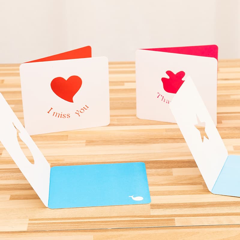 Creative hollow Christmas greeting card Korean business holiday flower shop event blessing message small card thank you card 3
