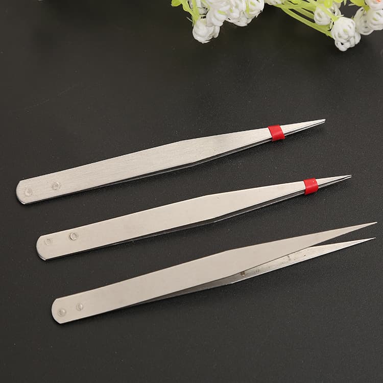 (Wholesale), hygienic tweezers stainless steel, increased thickness 3
