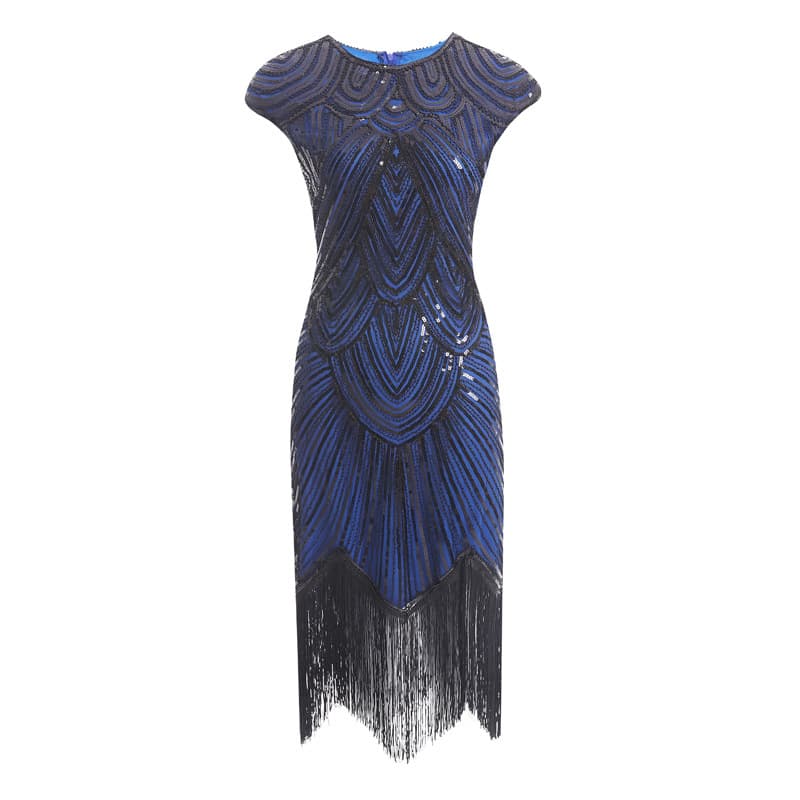 Quality woven retro evening dress, Amazon, with sequins, 1920s retro, European style 4