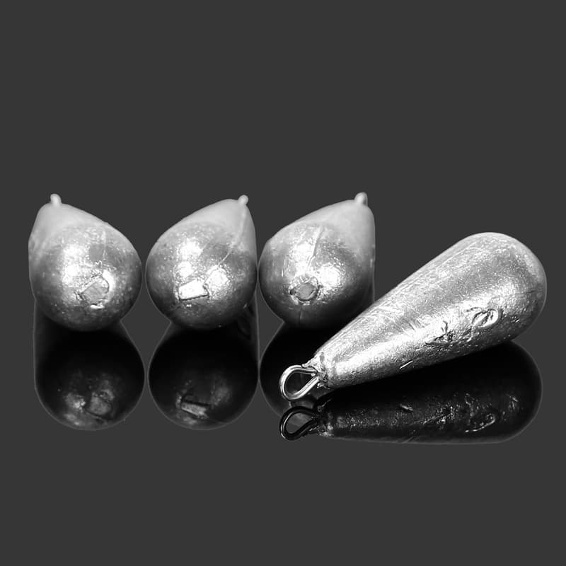 Fishing Gear Accessories - Water Drop Ring Hook Lead Pendant 4