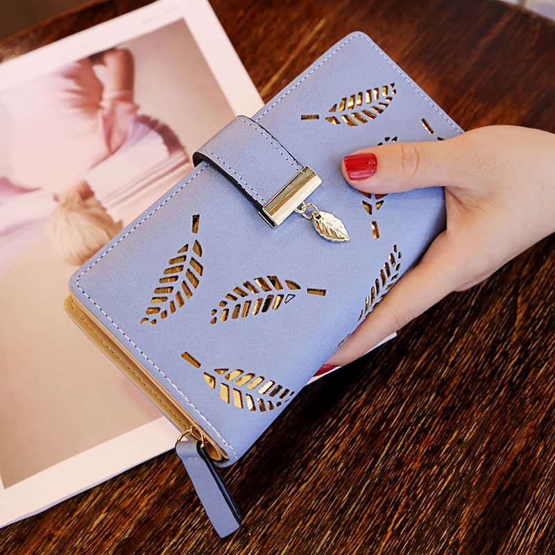 Cute polyurethane wallet, long chain with zipper, 2018, mid-length 4