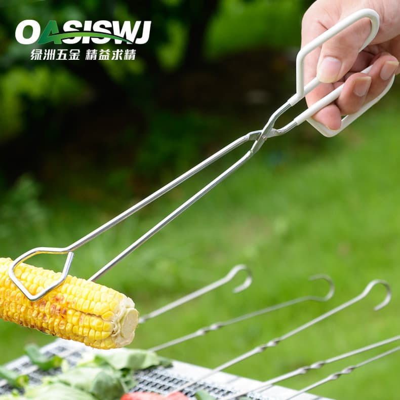 OASISWJ charcoal fire clamp carbon clamp barbecue tongs barbecue accessories food clamp charcoal tongs barbecue clamp tool 2