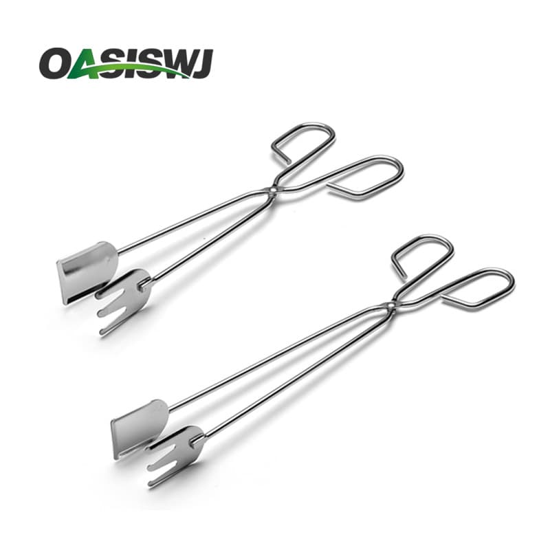 OASISWJ charcoal fire clamp carbon clamp barbecue tongs barbecue accessories food clamp charcoal tongs barbecue clamp tool 5