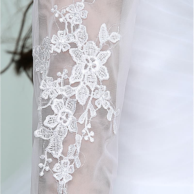 (Wholesale), summer white fitted wedding dress for bride, princess style 4