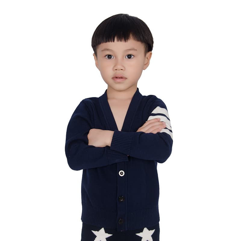 (Cross-border trading), children's sweater, woolen cardigan for boys, 2022, children's clothing, Korean style 3