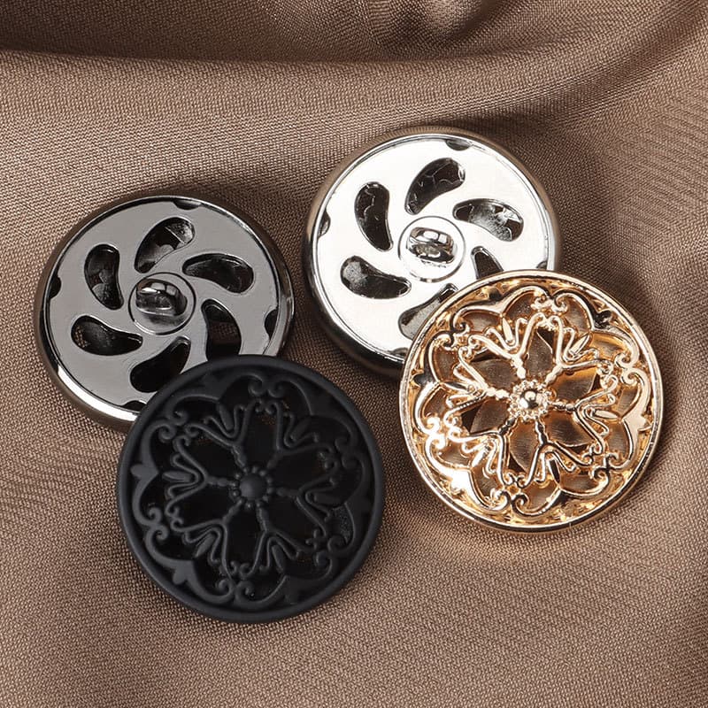 Suit metal buttons Golden hollow flower button button ladies Xiaoxi clothes buckle buckle 4