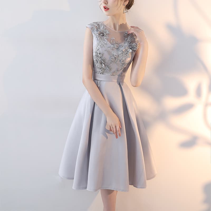 Evening dress, Korean style, fitted 3