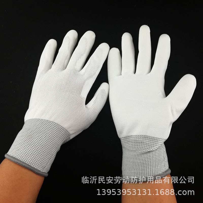 Nylon polyurethane gloves, comfortable pack 2