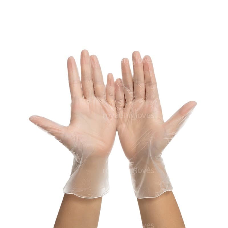 Disposable transparent gloves PVC 5