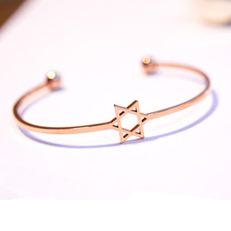 Women's bracelet, accessory, golden gold bracelet, Birthday gift, pink gold 3