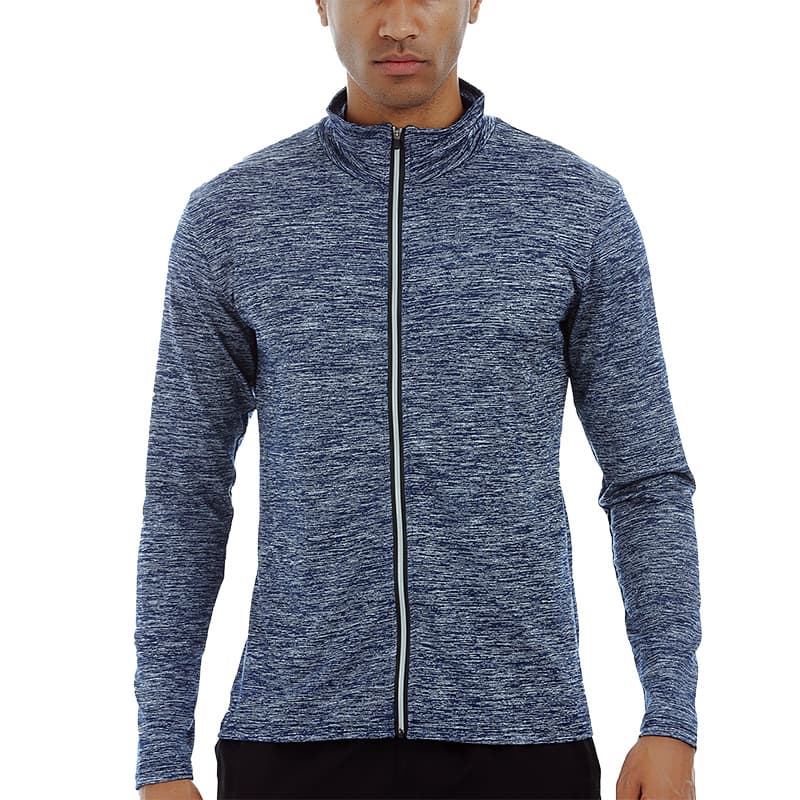Basketball sports men's travel quick dry breathable jacket for gym with zipper, for running 2