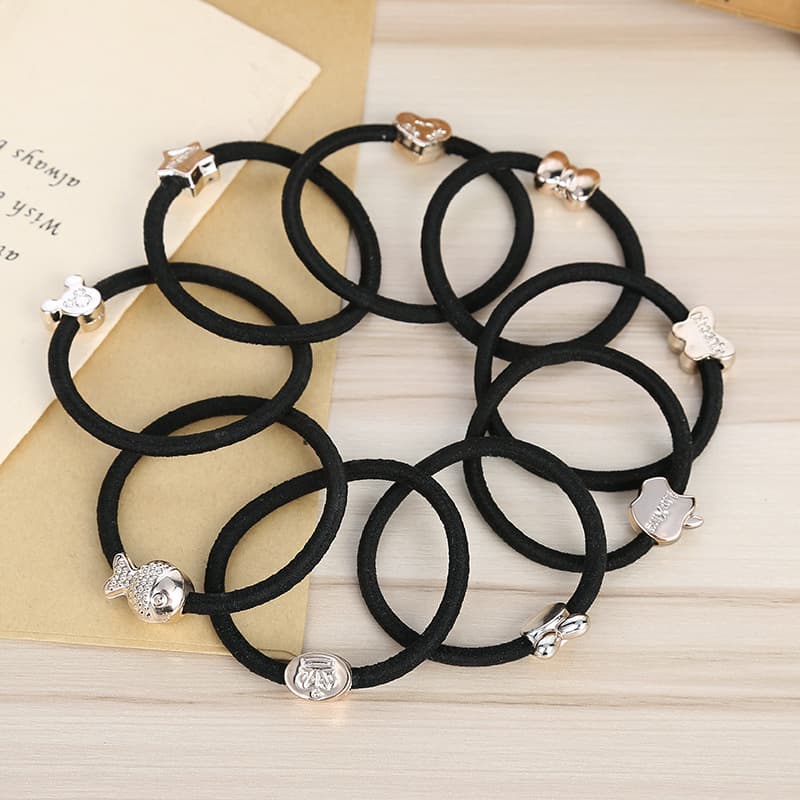 The new hair accessories Korean version of the Korean version of the hair rope, the hair rubber band 2 yuan shop goods source jewelry wholesale 2