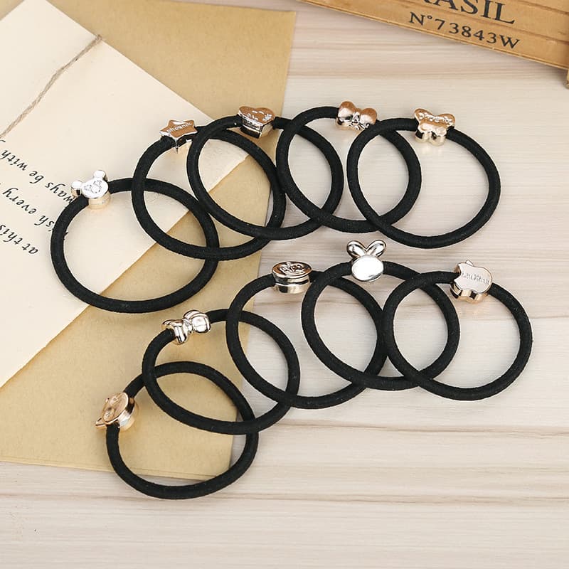 The new hair accessories Korean version of the Korean version of the hair rope, the hair rubber band 2 yuan shop goods source jewelry wholesale 3