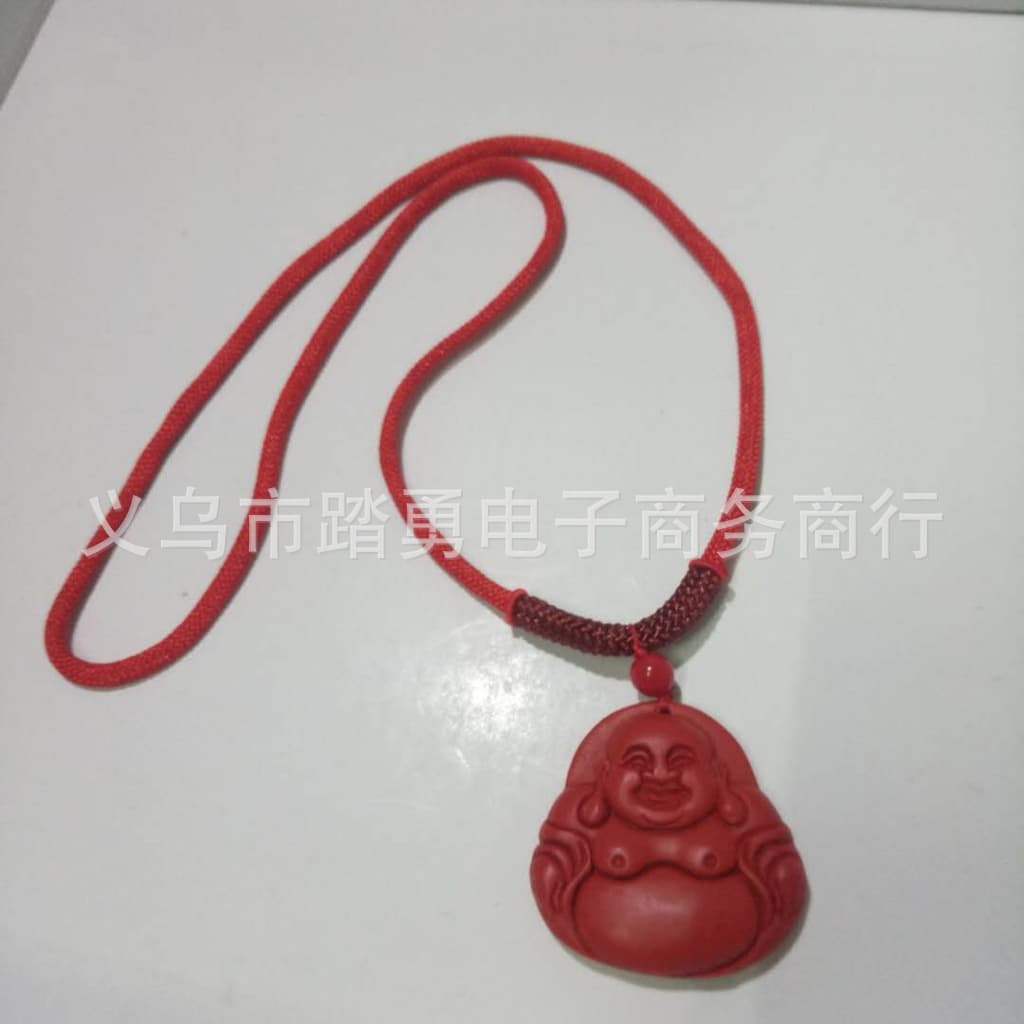 Necklace, pendant for elderly, cinnabar, Birthday gift, for luck 2