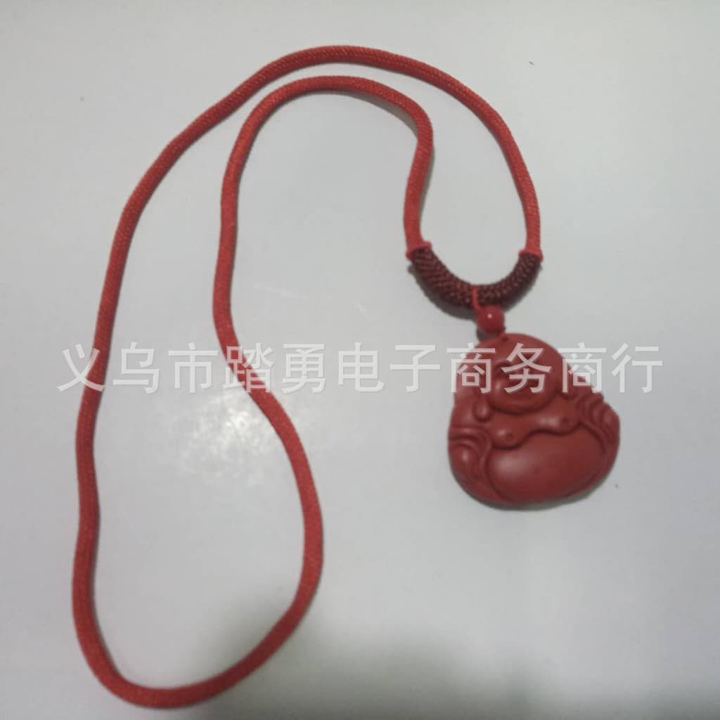 Necklace, pendant for elderly, cinnabar, Birthday gift, for luck 3