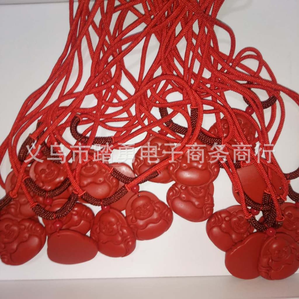 Necklace, pendant for elderly, cinnabar, Birthday gift, for luck 4