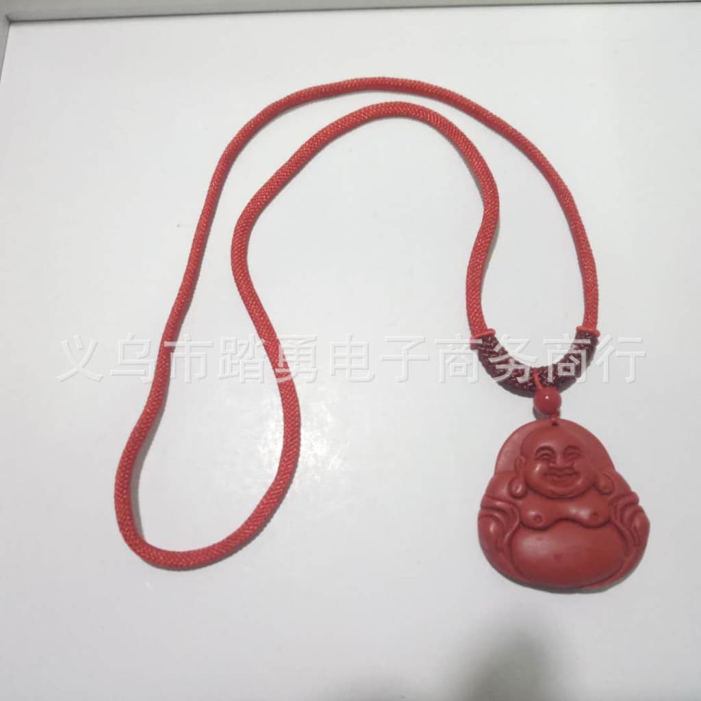 Necklace, pendant for elderly, cinnabar, Birthday gift, for luck 6
