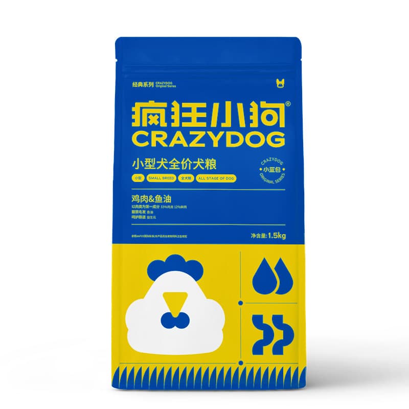 Dog Food 1.5kg, Meat Grain Sandwich, Teddy Prebiotics 3
