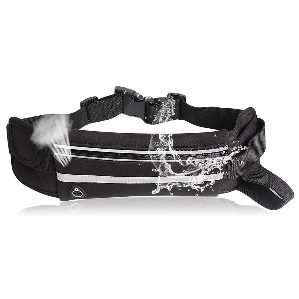 Travel sports belt bag, invisible sticker for gym, mobile phone, teapot 4