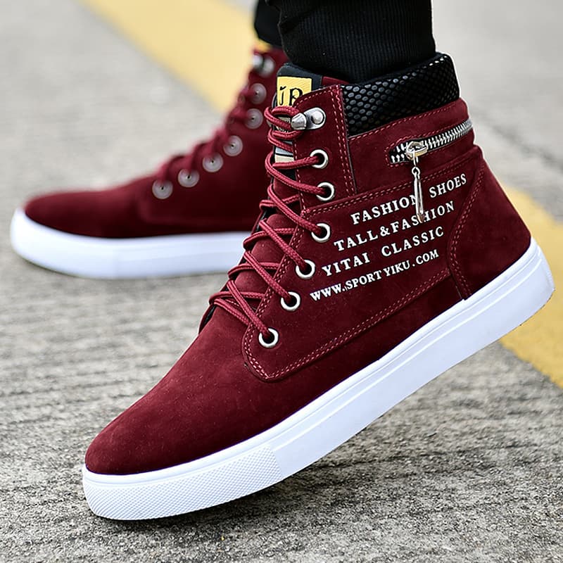 Demi-season cloth espadrilles for students, casual footwear, trend sneakers, boots, Korean style 2