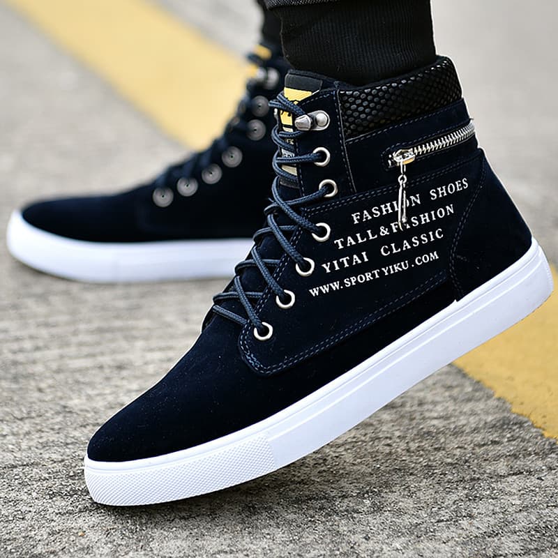 Demi-season cloth espadrilles for students, casual footwear, trend sneakers, boots, Korean style 3