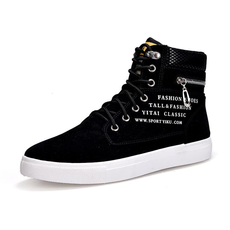Demi-season cloth espadrilles for students, casual footwear, trend sneakers, boots, Korean style 5