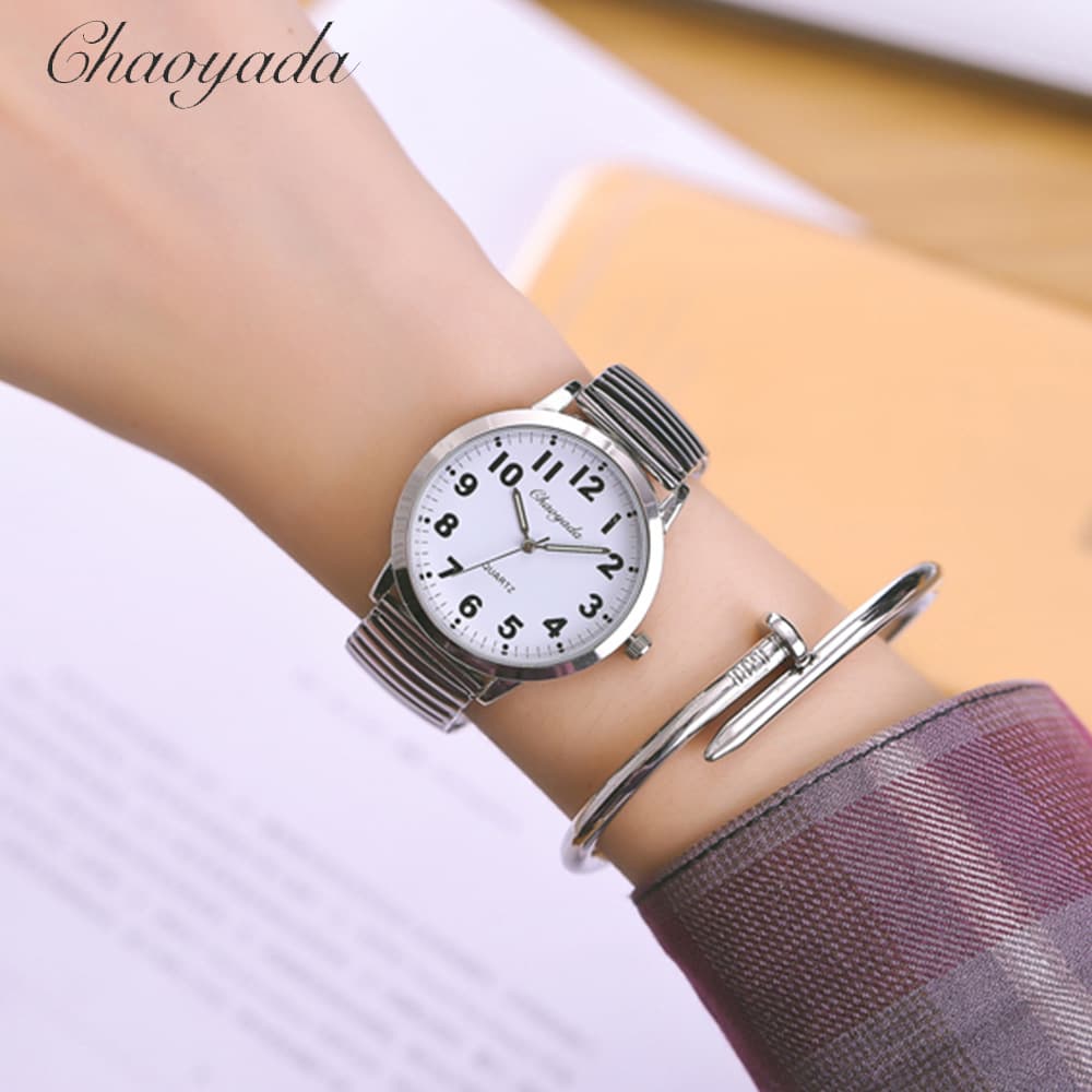 (Wholesale), elastic quartz watch strap for elderly, retro waterproof dial, 2018, for middle age 3