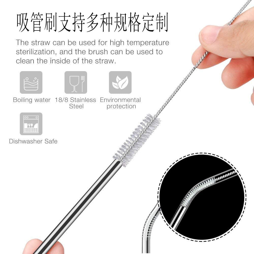 (Cross-border trading), straw stainless steel, coffee set, factory direct supply 3