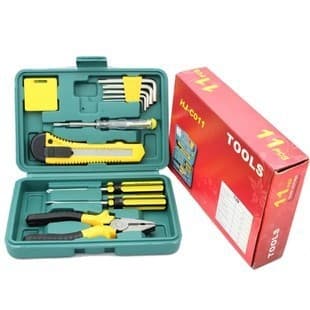 Factory direct selling 11 -piece car tool package car emergency tool box combination set car supplies for available 3