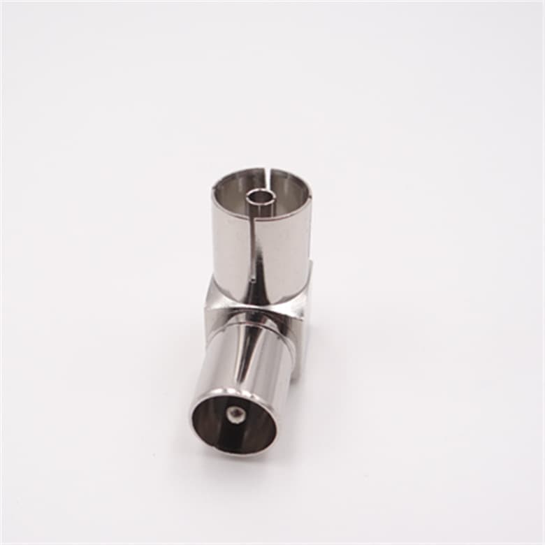 TV Set Top Box RF Adapter Connector 90 Degree 4