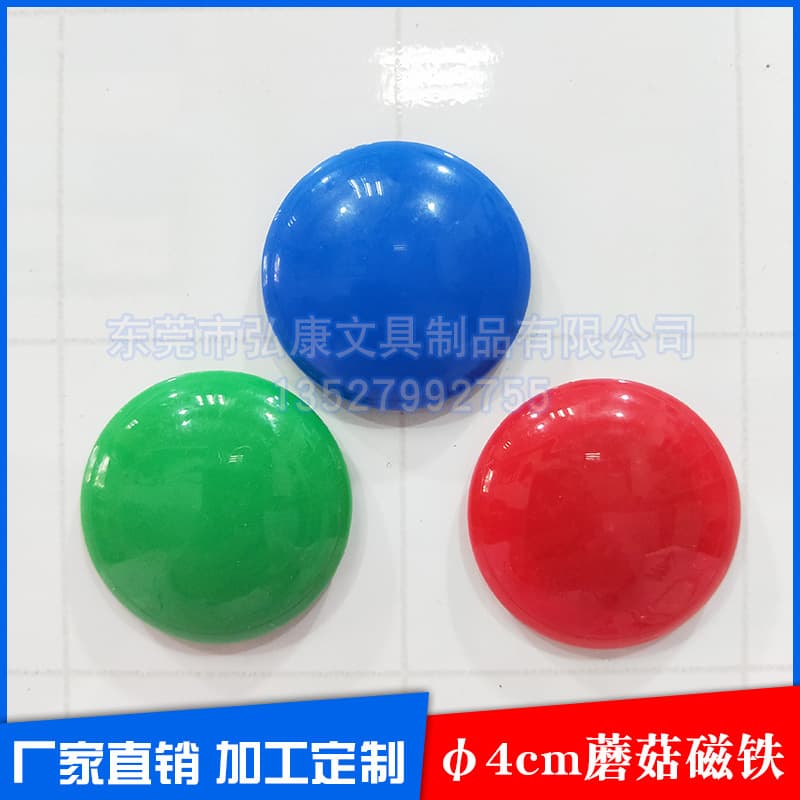 Magnetic small fridge magnet with clove mushrooms, (Physicals), diameter 4mm, training